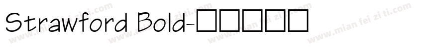 Strawford Bold字体转换